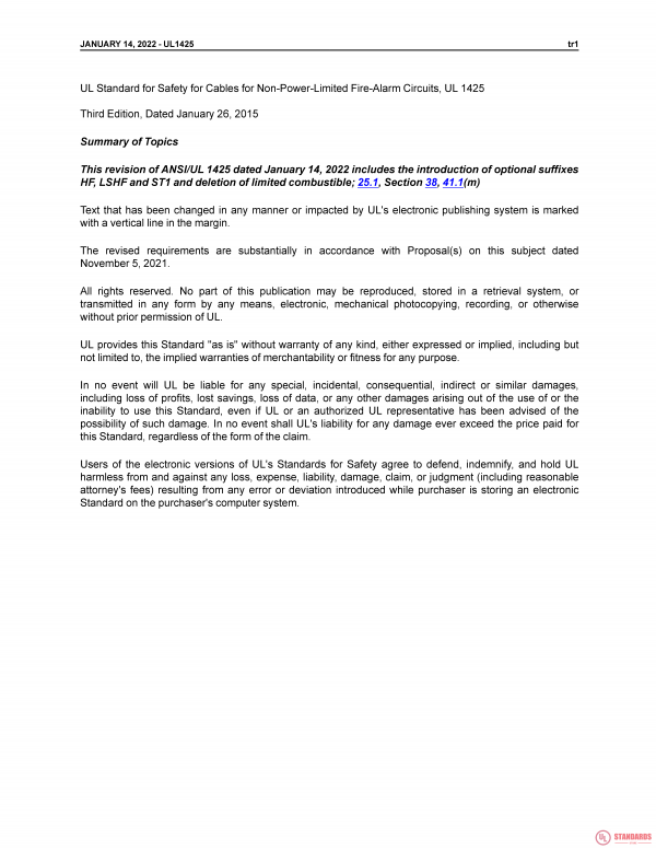 UL 1425 PDF UL 1425 PDF
